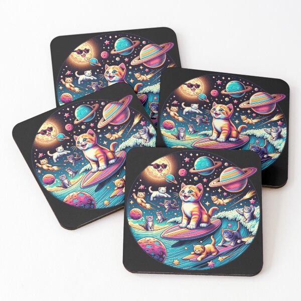 Item preview, Playful Kittens Engaging in Various Cosmic Activities designed and sold by Philip-p22.