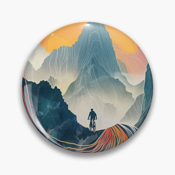 Item preview, Journey Beyond: Surrealist Mountains & Bike Collection designed and sold by ThePurpleMelon.