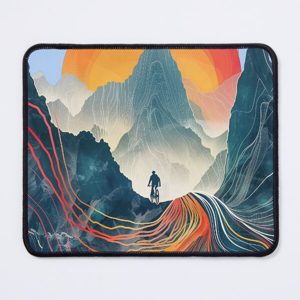 Item preview, Journey Beyond: Surrealist Mountains & Bike Collection designed and sold by ThePurpleMelon.