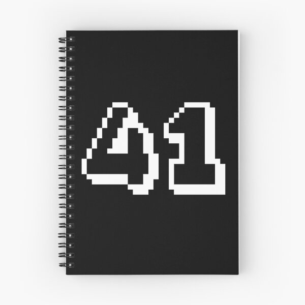 Item preview, 41, forty-one, white, retro video game, 1 up! designed and sold by Numbers-Art.