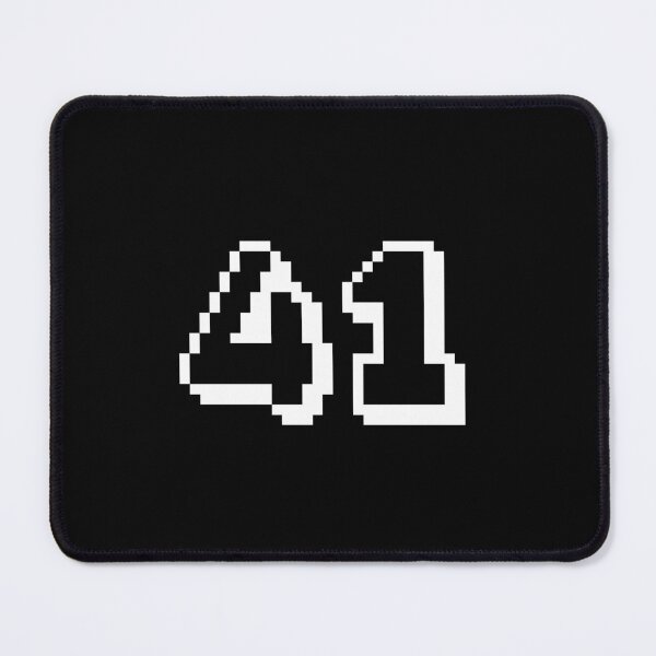 Item preview, 41, forty-one, white, retro video game, 1 up! designed and sold by Numbers-Art.