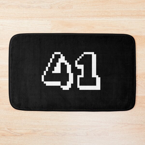 Item preview, 41, forty-one, white, retro video game, 1 up! designed and sold by Numbers-Art.