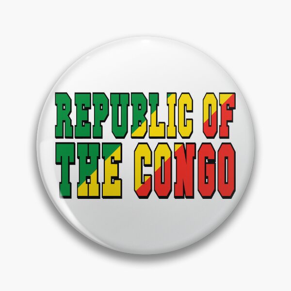 Item preview, Democratic Republic of the Congo Country Flag Typography designed and sold by TravelWish.