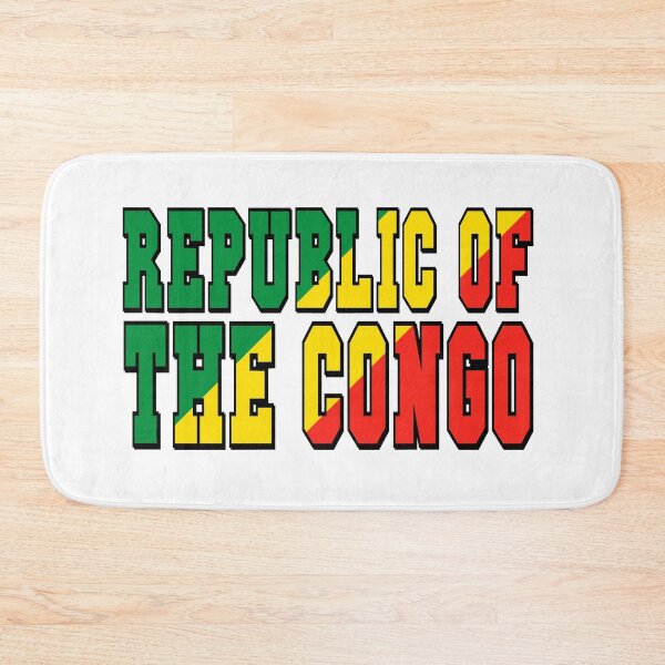 Item preview, Democratic Republic of the Congo Country Flag Typography designed and sold by TravelWish.
