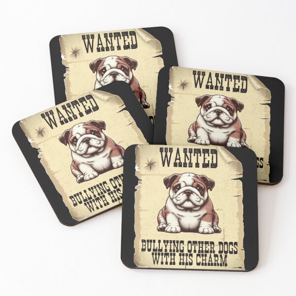 Item preview, Cute Wanted Bulldog designed and sold by HeadTurningArt.