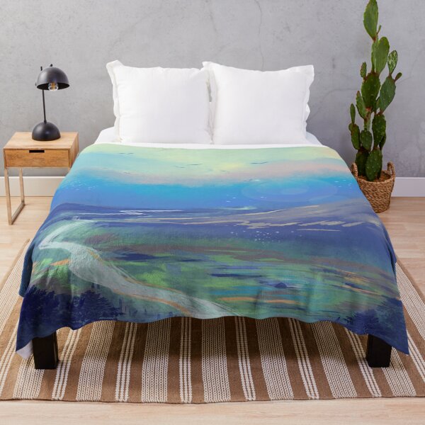Item preview, Blue sky white clouds forest designed and sold by ShopMaxiDesigns.