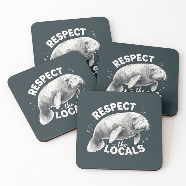 Item preview, Manatee Respect The Locals Cute  designed and sold by HowToCanadian.