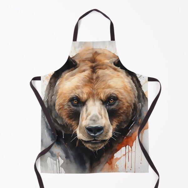 Item preview, Watercolor Mighty Bear Face designed and sold by PolygonPinnacle.