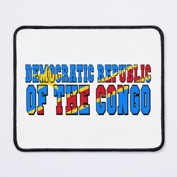 Item preview, Democratic Republic of the Congo Country Flag Typography designed and sold by TravelWish.