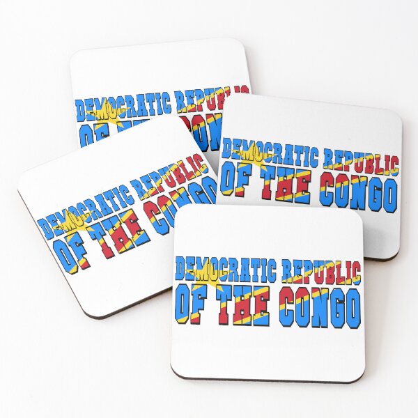 Item preview, Democratic Republic of the Congo Country Flag Typography designed and sold by TravelWish.