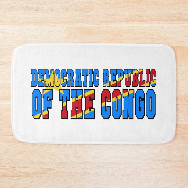 Item preview, Democratic Republic of the Congo Country Flag Typography designed and sold by TravelWish.