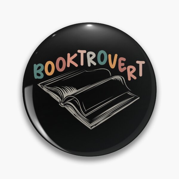 Item preview, booktrovert book love reading symbol retro vintage reader books designed and sold by AndreMi.