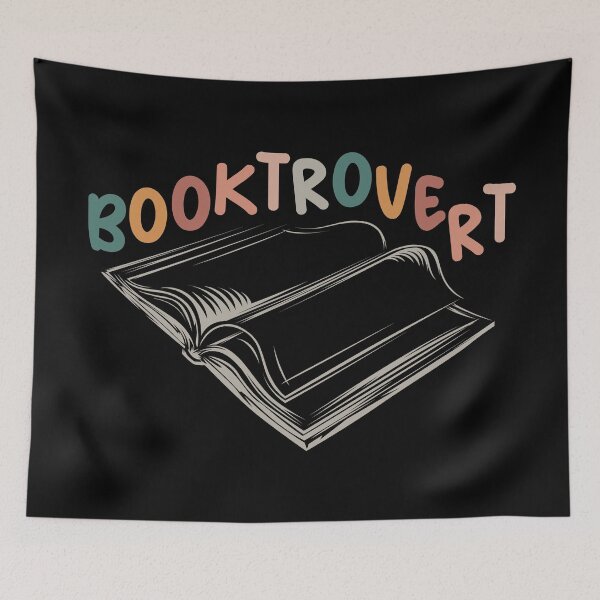 Item preview, booktrovert book love reading symbol retro vintage reader books designed and sold by AndreMi.