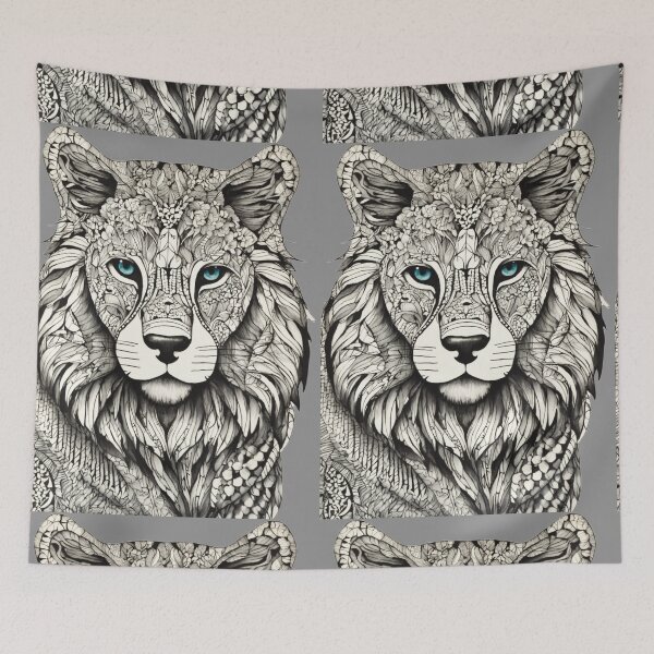 Item preview, lion blue eyes designed and sold by UZRWRLD .