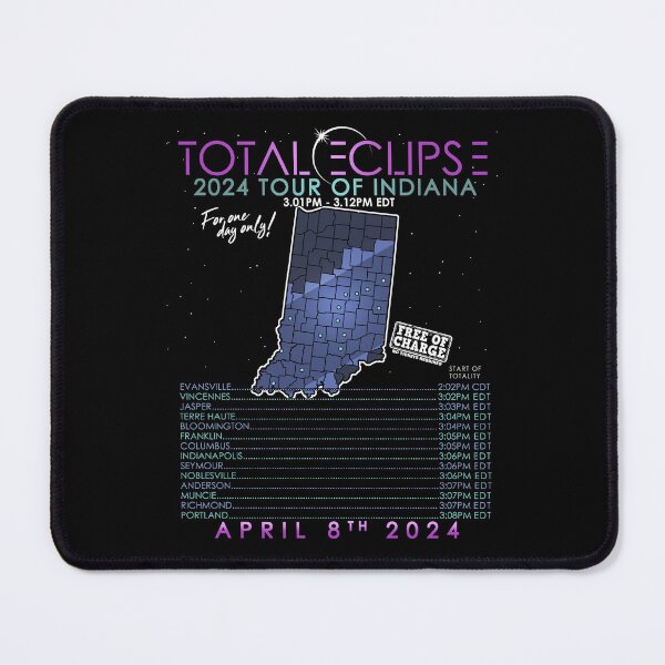 Item preview, Total Solar Eclipse 2024 Tour of Indiana designed and sold by Nerd Shizzle.