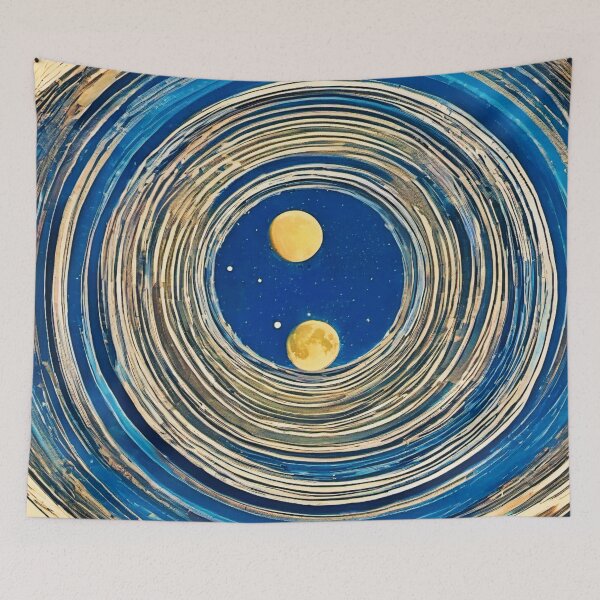 Item preview, Planetary Circles: Celestial Pattern Art designed and sold by Health And Fitness Posts e-Store.