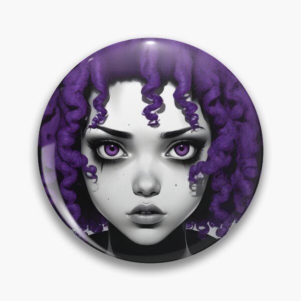 Item preview, Chica afro morada designed and sold by ramboe.