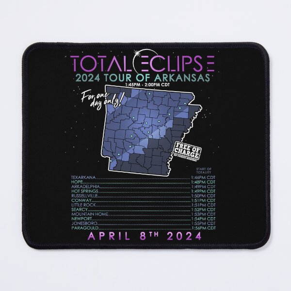 Item preview, Total Solar Eclipse 2024 Tour of Arkansas designed and sold by Nerd Shizzle.