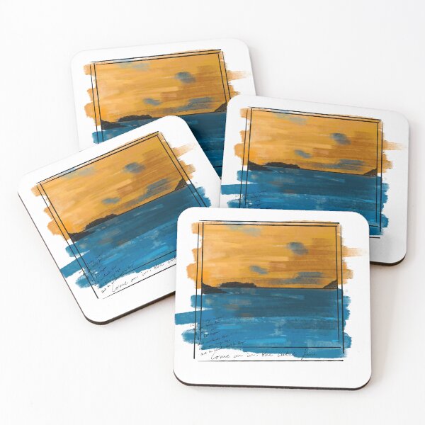 Item preview, Sunset on horizon with lyrics designed and sold by dogustart.