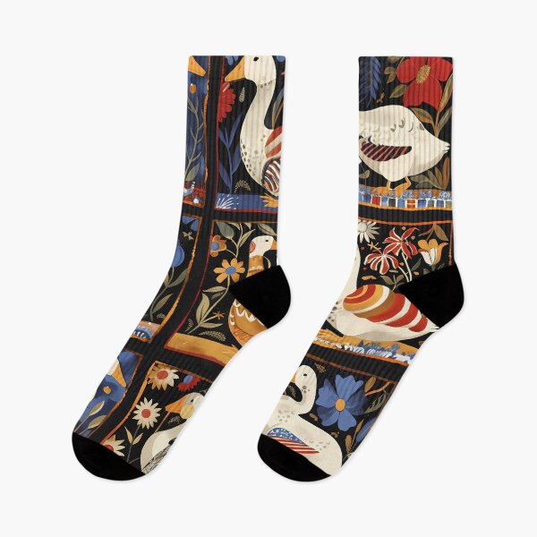 Item preview, Colorful Folk Art Ducks: Vibrant Patterns & Floral Motifs for Unique Home Decor designed and sold by David Balzen.