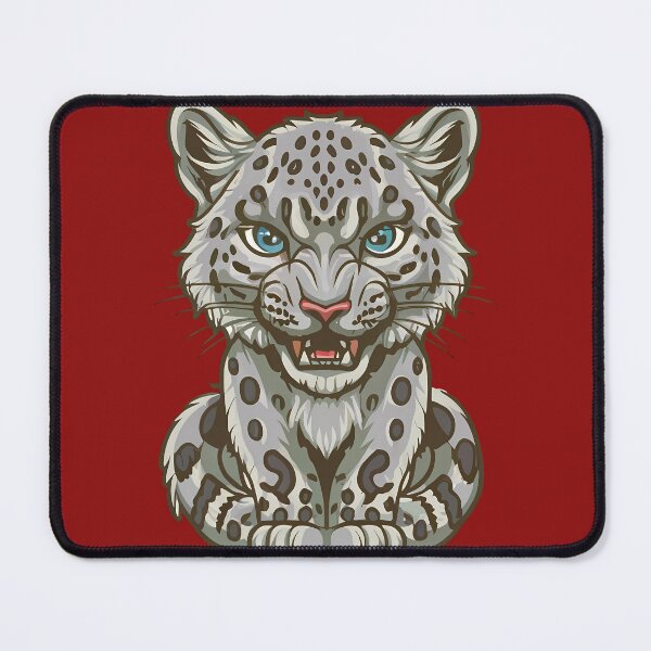 Item preview, Wild Angry Snow Leopard designed and sold by Irbisinthebox.