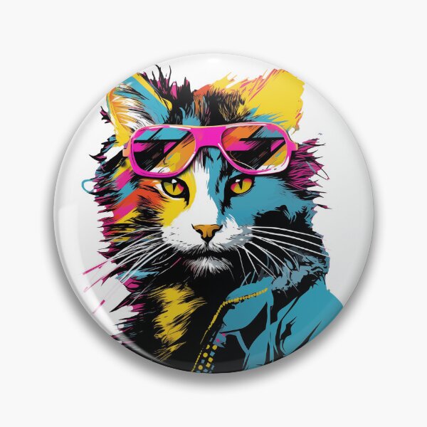 Item preview, Gato pop art rock designed and sold by Ascendesign.