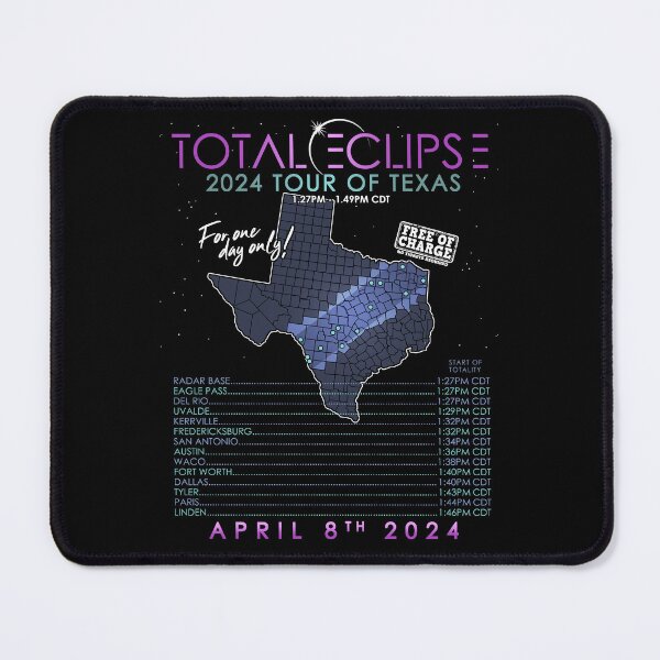 Item preview, Total Solar Eclipse 2024 Tour of Texas designed and sold by Nerd Shizzle.