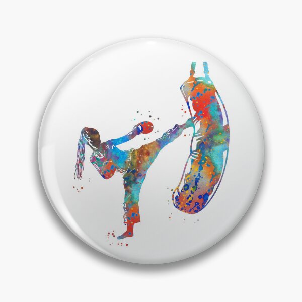 Item preview, Kickbox Female Martial Artist  designed and sold by Rosaliartbook.