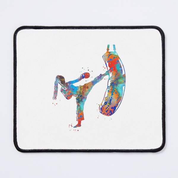 Item preview, Kickbox Female Martial Artist  designed and sold by Rosaliartbook.