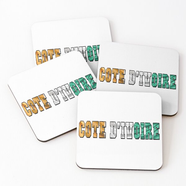 Item preview, Côte d’Ivoire Country Flag Typography designed and sold by TravelWish.