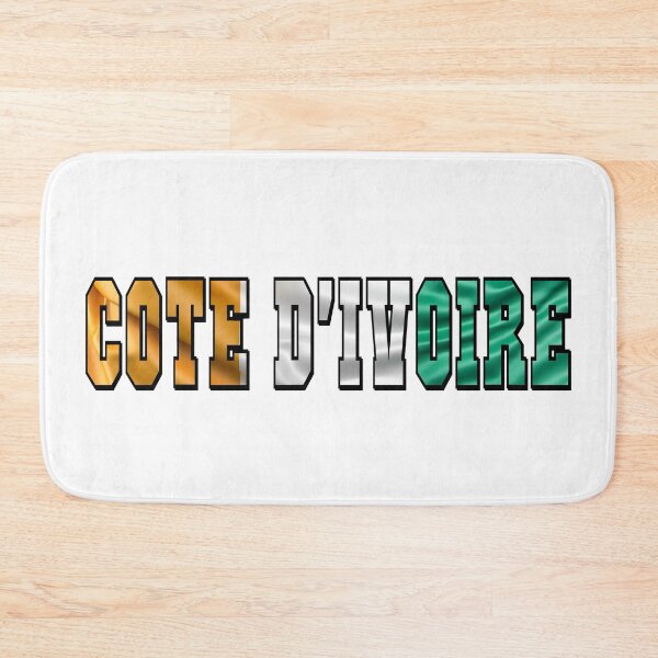 Item preview, Côte d’Ivoire Country Flag Typography designed and sold by TravelWish.