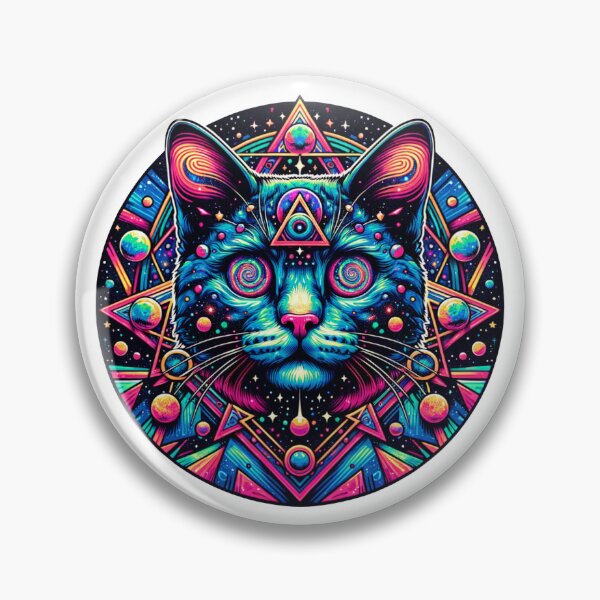 Item preview, Cosmic Cat with Swirling Galaxies in its Eyes designed and sold by Philip-p22.