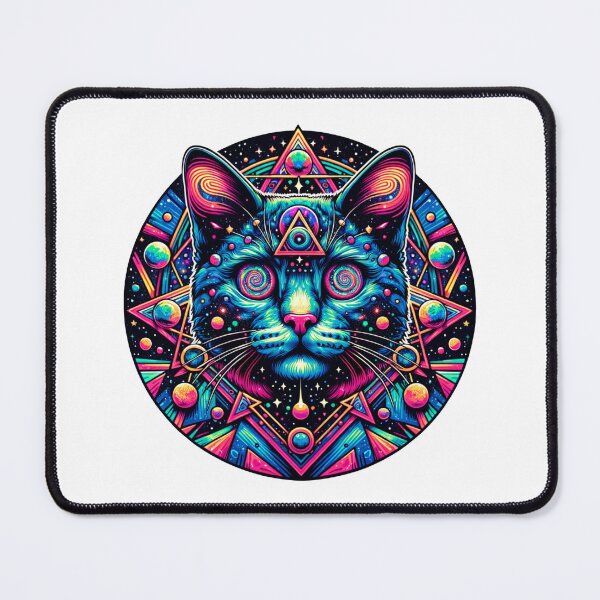 Item preview, Cosmic Cat with Swirling Galaxies in its Eyes designed and sold by Philip-p22.