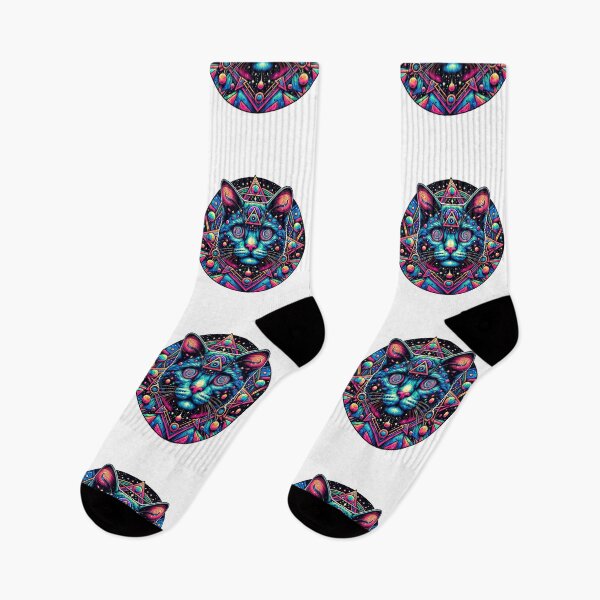 Item preview, Cosmic Cat with Swirling Galaxies in its Eyes designed and sold by Philip-p22.