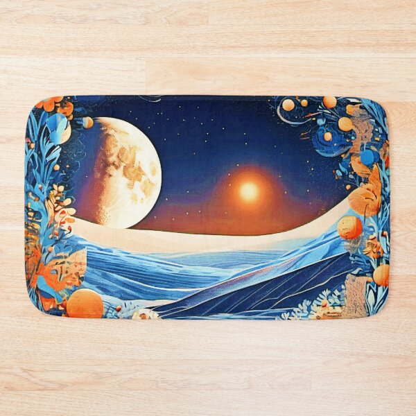 Item preview, Lunar Kaleidoscope: Vibrant Moon Art designed and sold by Health And Fitness Posts e-Store.