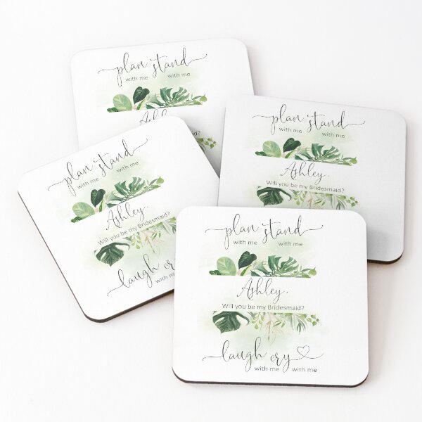 Item preview, Personalised Bridesmaid Proposal Gift, Tropical Design Gift for Her  designed and sold by Marty Party .