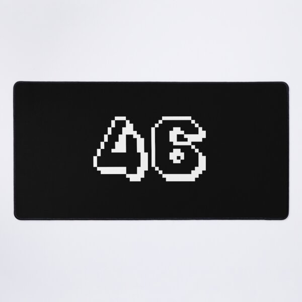 Item preview, 46, forty-six, white, retro video game, 1 up! designed and sold by Numbers-Art.