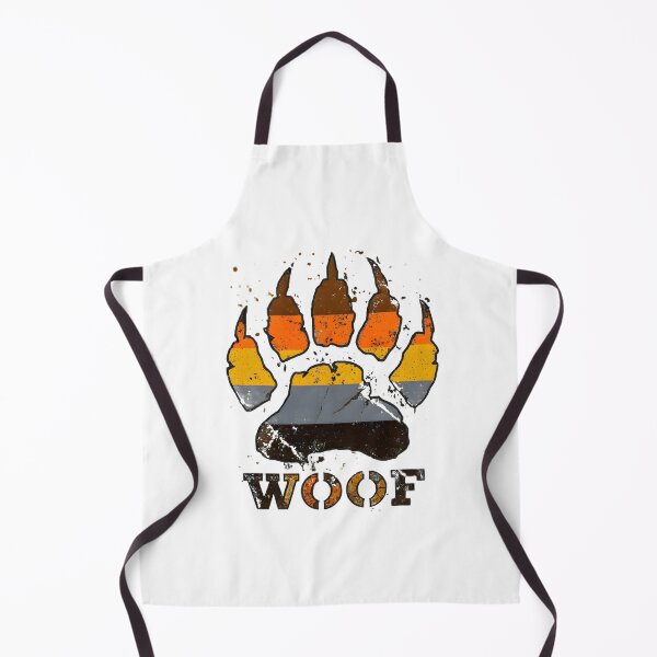 Item preview, Distressed Grunge Gay bear pride flag colors Bear Paw Woof designed and sold by glx72.