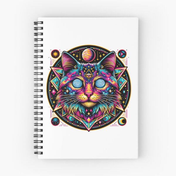 Item preview, Cosmic Cat with Swirling Galaxies in its Eyes designed and sold by Philip-p22.