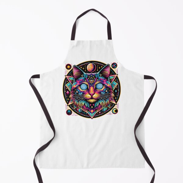 Item preview, Cosmic Cat with Swirling Galaxies in its Eyes designed and sold by Philip-p22.