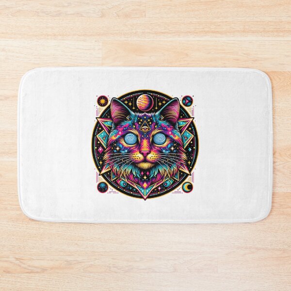 Item preview, Cosmic Cat with Swirling Galaxies in its Eyes designed and sold by Philip-p22.