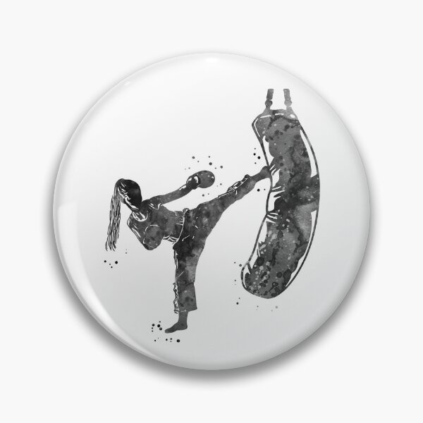 Item preview, Kickbox Female Martial Artist  designed and sold by Rosaliartbook.
