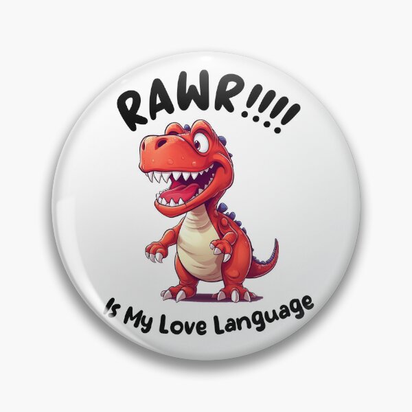 Item preview, Red Rex Love Language designed and sold by Flutterbymilk.