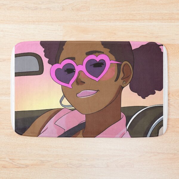 Item preview, girl in convertible car with heart shaped sunglasses designed and sold by Berenicelee23.