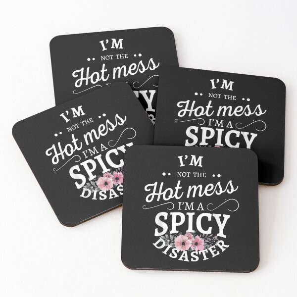 Item preview, I'm Not A Hot Mess I'm A Spicy Disaster Funny Saying designed and sold by rewingjadeArt.