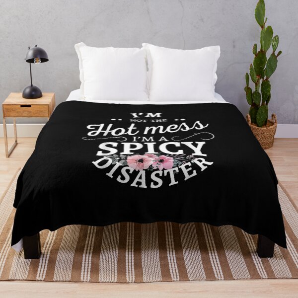 Item preview, I'm Not A Hot Mess I'm A Spicy Disaster Funny Saying designed and sold by rewingjadeArt.