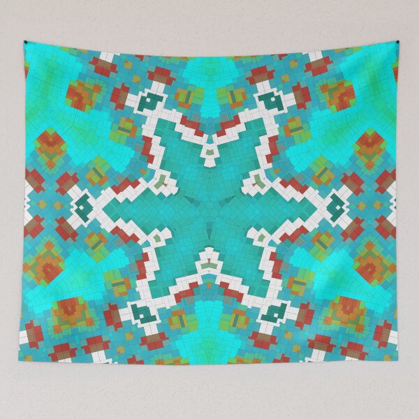 Item preview,  **MULTICOLOR EASTER PATTERN PASTEL GEOMETRY ARCHITECTURE SPRING TRIBAL TOTEM ECONOMY FAIR TRADE** designed and sold by Ralek.