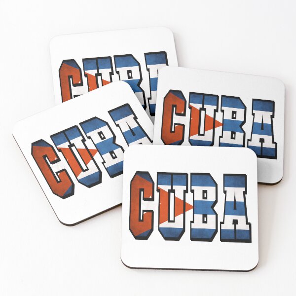 Item preview, Cuba Country Flag Typography designed and sold by TravelWish.