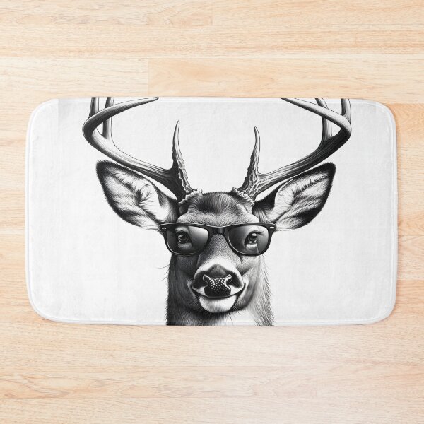 Item preview, Deer with Glasses | Wildlife Humor | Animals designed and sold by Art-Babble.