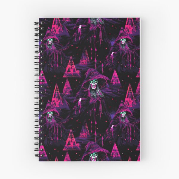 Item preview, Witches - synthwave cyberpunk pattern designed and sold by GlitchGrotesque.